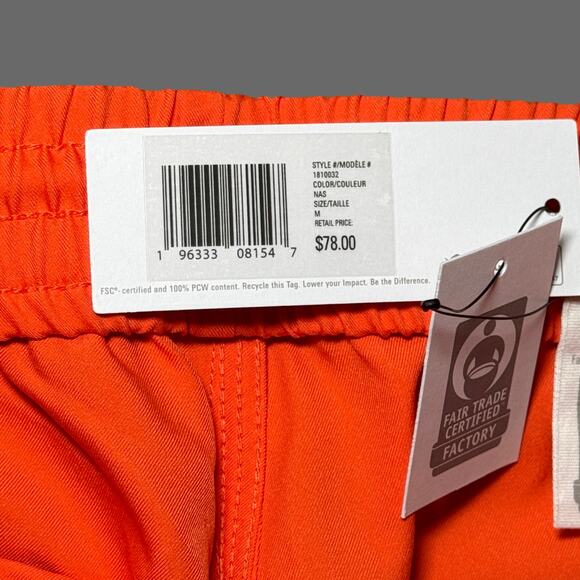Outerknown Nomadic Volley Shorts Orange Size M NWT 1810032 - Picture 5 of 7
